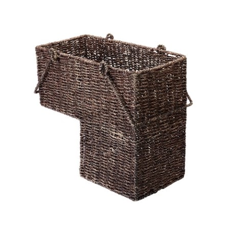Hastings Home Storage Basket, Brown, 16 in L x 8 in W x 14 in H 786076YPJ